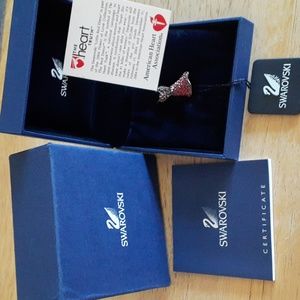NIB Swarovski Red Dress Pin KK110